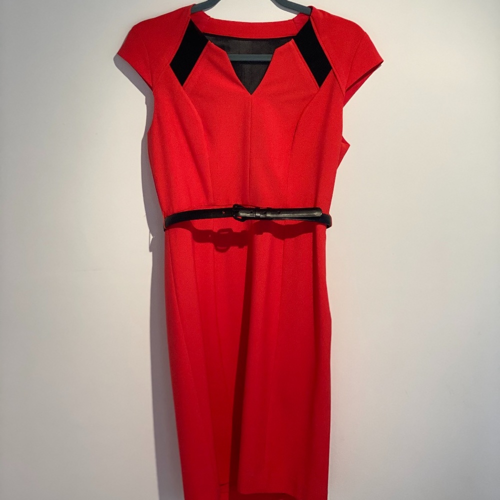 Jessica Simpson, Size 4 , Pink/Black Fitted Dress
